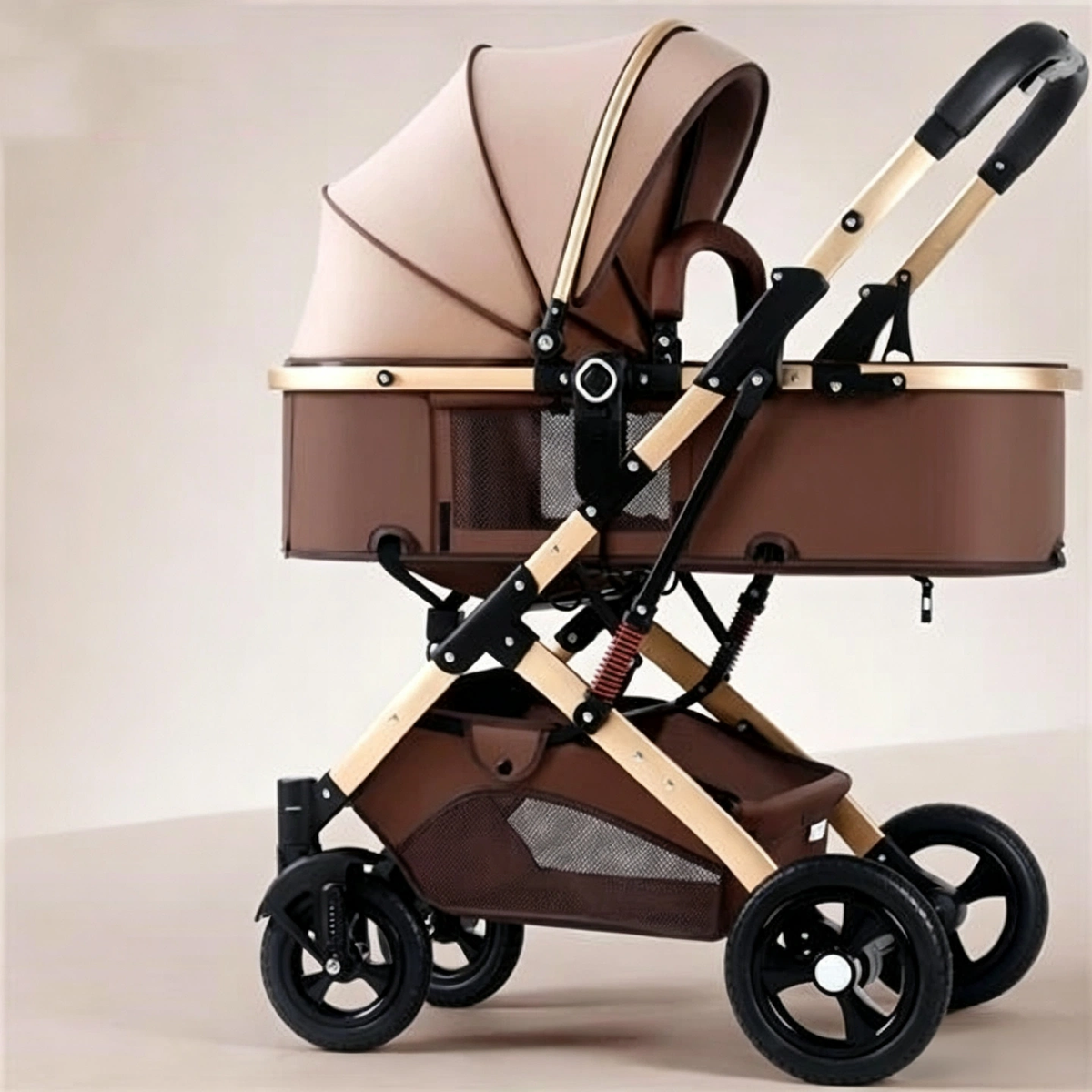 Flagship Baby Stroller, Sit & Recline, Lightweight Foldable, High Landscape, Shock Absorption, Reversible, Newborn Toddler Stroller for Wholesale