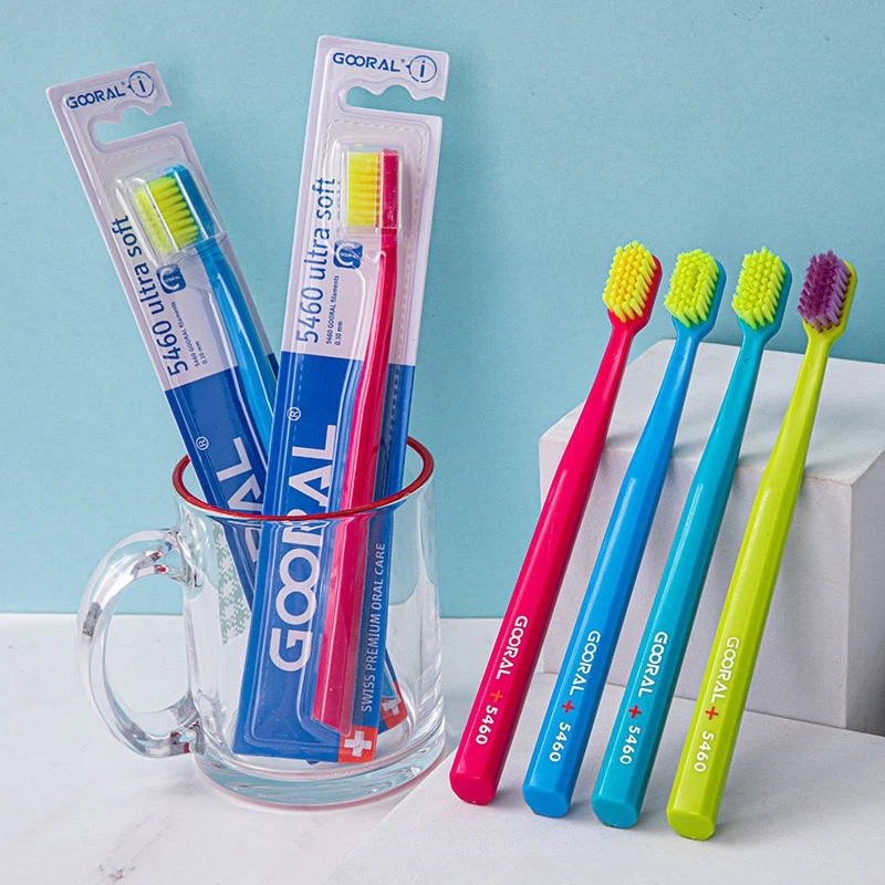 GOORAL Swiss Ultra Soft Adult Toothbrush 12‑Pack Family Set