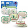 Avent 2Pk Ultra Air Pacifier 6-18M, Leopard Print/Tropical Mix